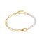 Ania Haie Gold Pearl Chunky Link Chain Bracelet | The Jewellery Boutique