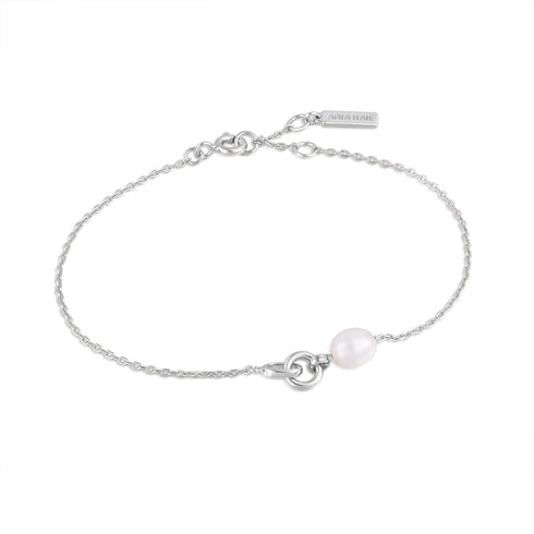 Ania Haie Silver Pearl Link Chain Bracelet | The Jewellery Boutique