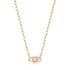 Gold Rose Quartz Link Necklace | The Jewellery Boutique