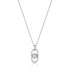 Silver Link Drop Pendant Necklace | The Jewellery Boutique
