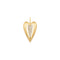 Ania Haie Gold Sculpted Heart Charm