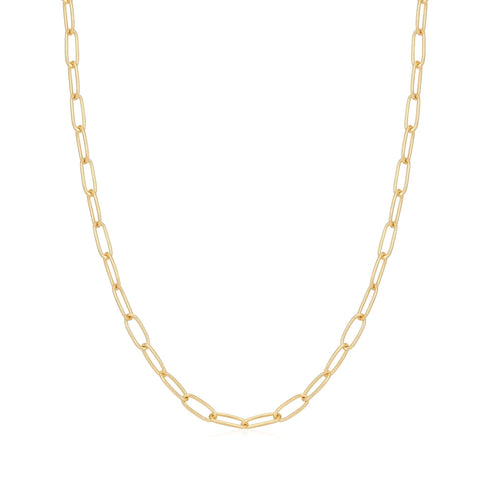 Ania Haie Gold Link Charm Chain Necklace