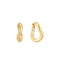 Ania Haie Gold Twist Huggie Hoop Earrings