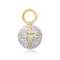 Gold Pave Star Sphere Earring Charm