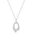 Silver Pave Arrow Pendant Necklace
