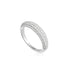 Silver Pave Dome Ring