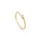 14kt Gold White Sapphire Wrap Ring | Ania Haie Australia