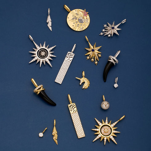 Silver Tiger Bar Charm