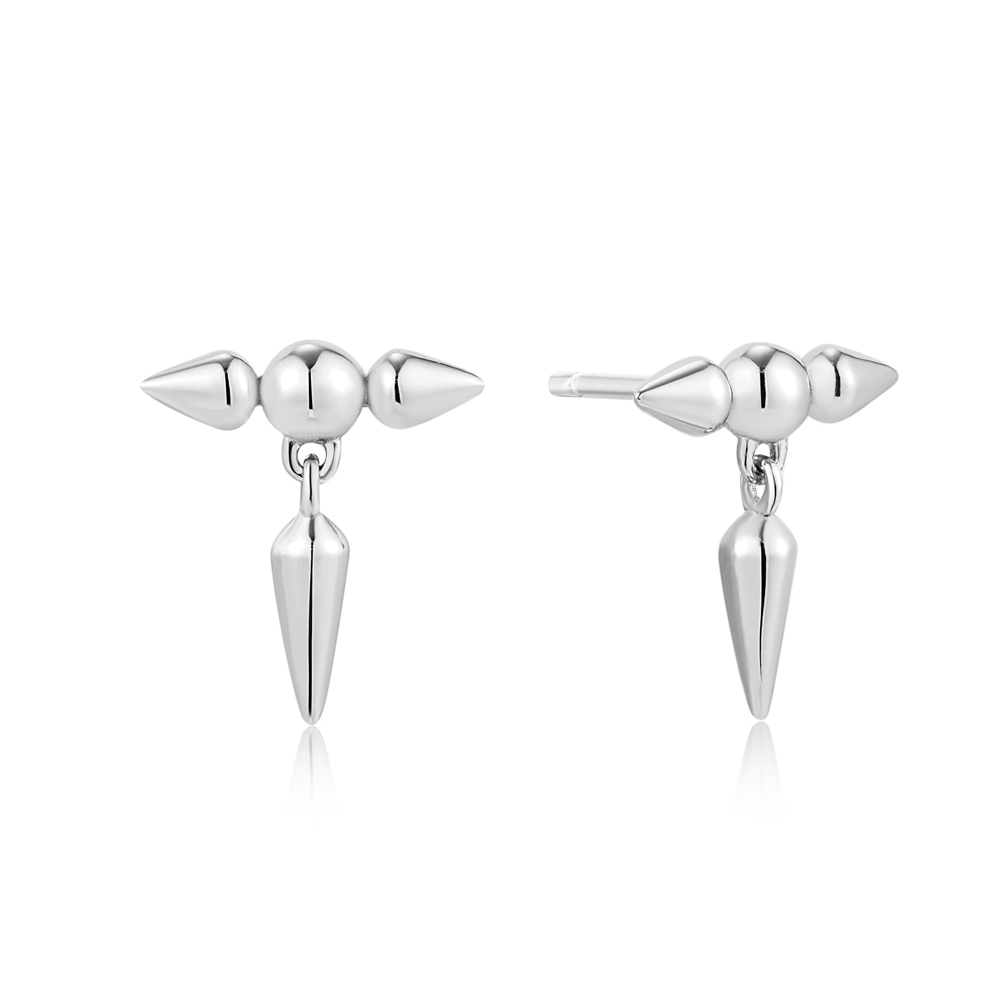 Sterling Silver Spike Stud Earrings