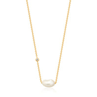 Ania Haie Pearl Necklace Gold