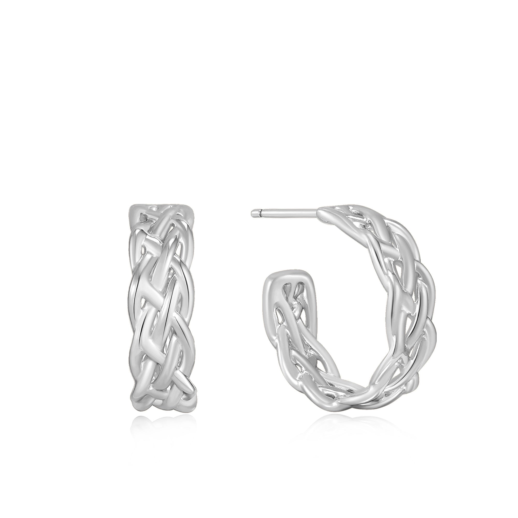 Silver Plated Celtic Hoop Earrings | M&S