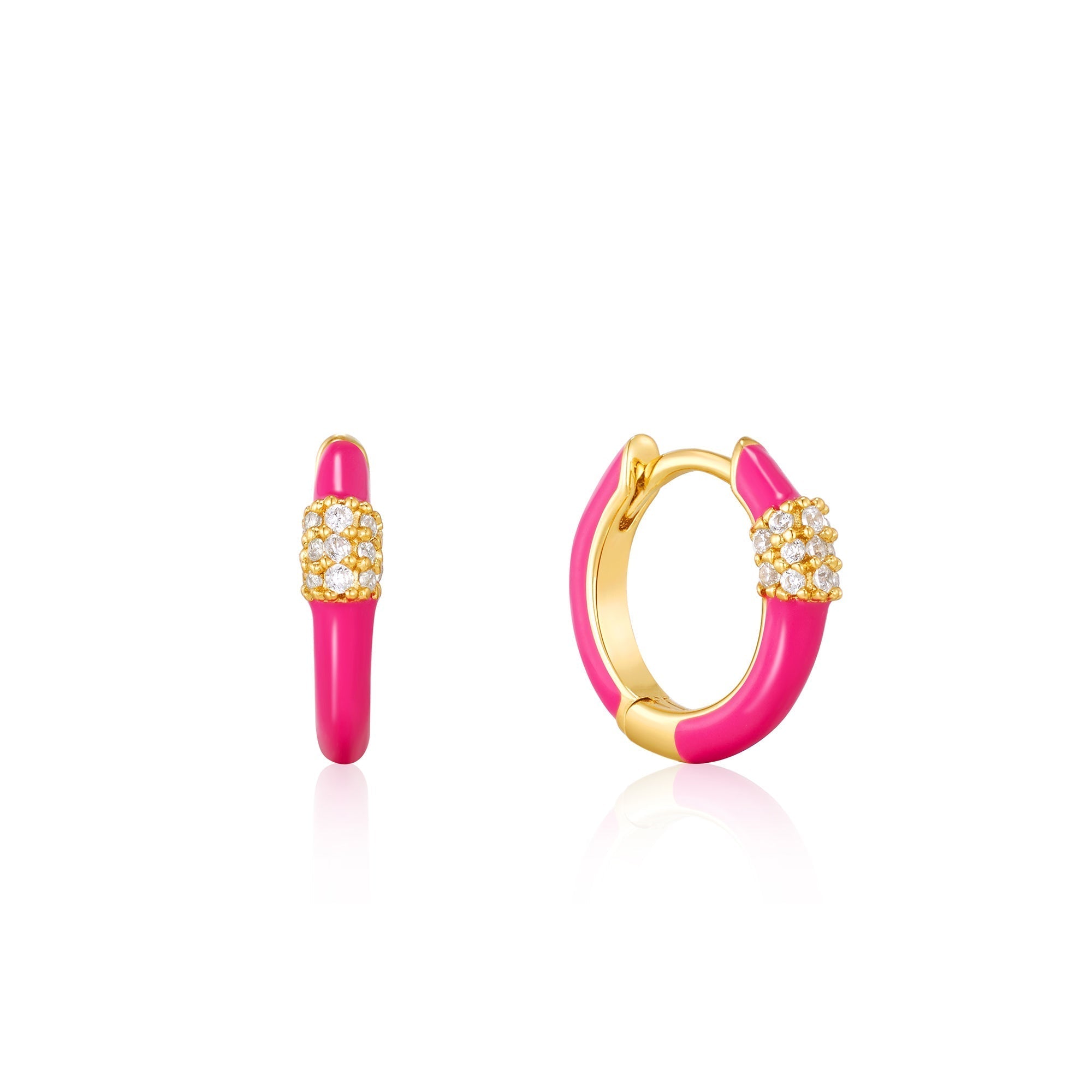 Neon hoop online earrings