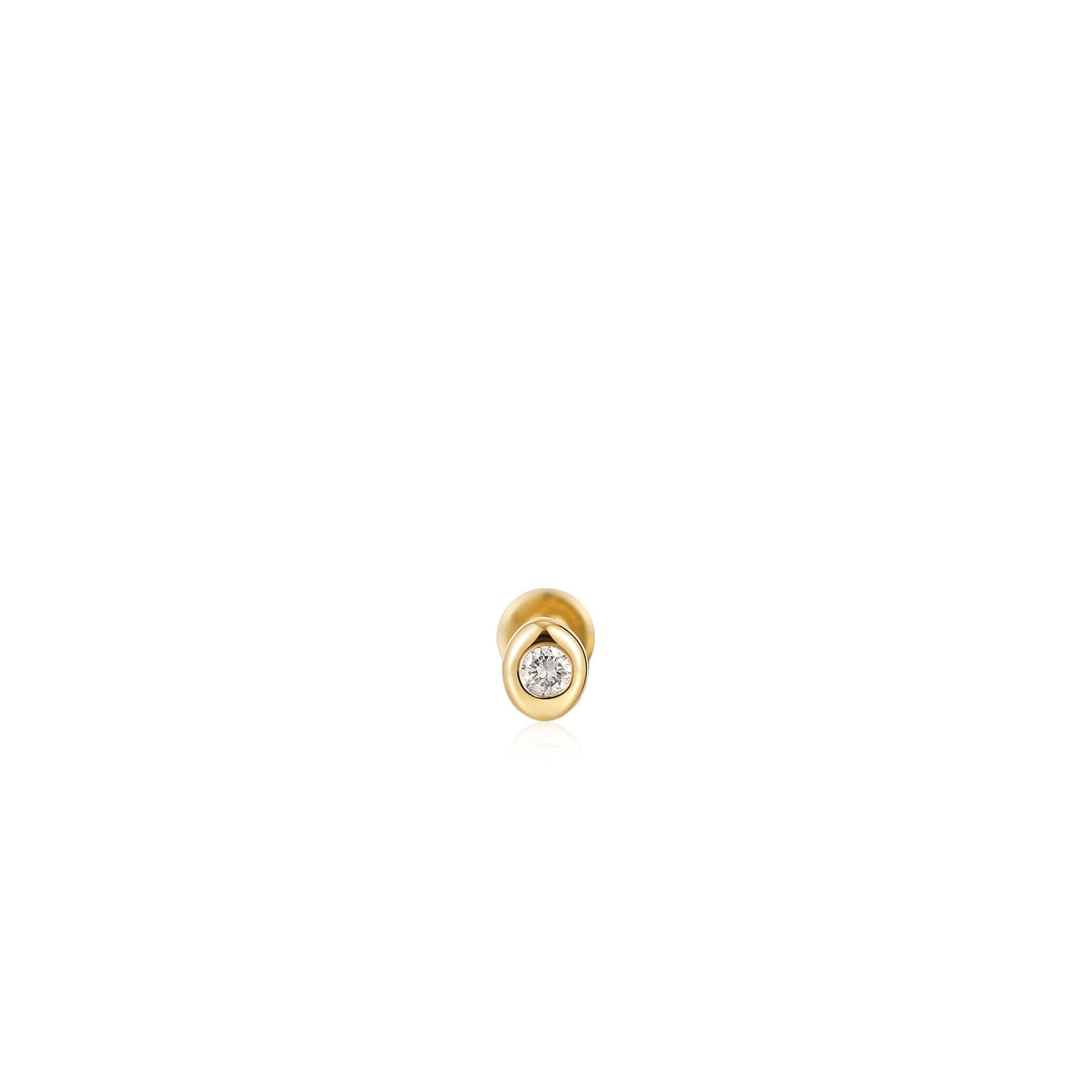 14kt Gold Magma Single Diamond Labret Earring|EAU004-01YG| Ania Haie ...