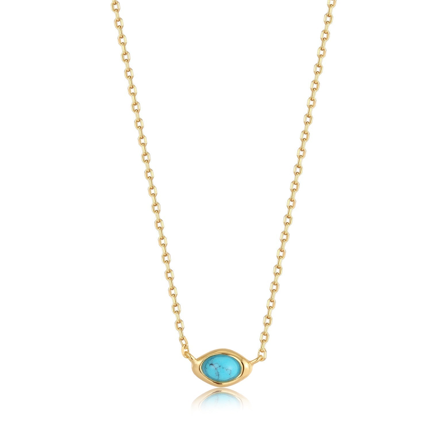 14k gold deals turquoise pendant